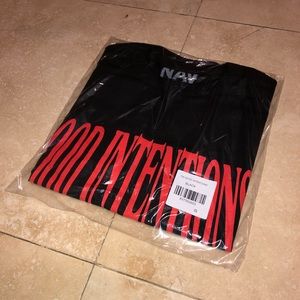 NAV x VLONE GOOD INTENTIONS BLACK TEE